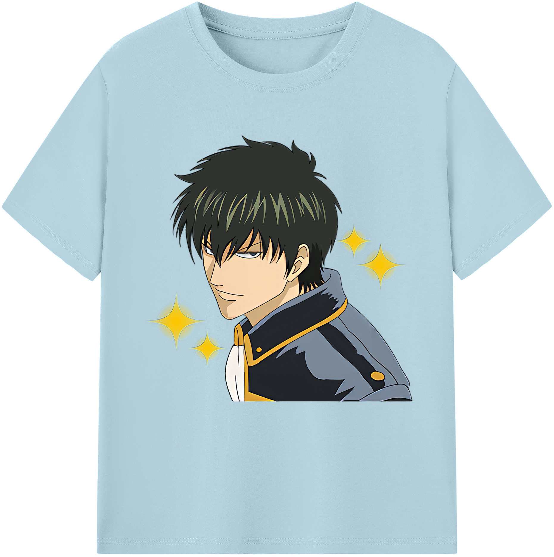 （画像用） ぎんたま 坂田銀時（さかたぎんとき） 神楽 志村新八（しむら しんぱち） GINTAMA Sakata Gintoki Kagura Shimura Shinpachi 綿100％半袖Tシャツ（フロントプリント）